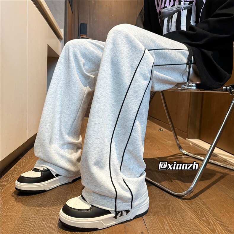 XZ616秋季新款撞色织带分割趣味刺绣休闲长裤TY1090特P40控78,男装休闲裤,星座512A（原616）