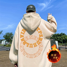 500克重磅秋冬美式加绒加厚卫衣外套DL1531常规特P35绒特P40，男装卫衣，电商A486