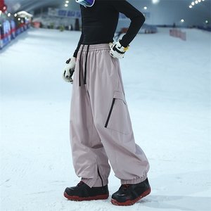 新款防水加绒宽松束脚滑雪裤XZ604-K138JR-P75控118