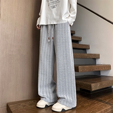 麦穗纹休闲裤男春季新款港风宽松长裤K8056-特P29无差价，男装休闲裤，星座214-3