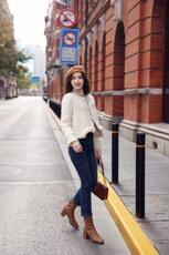 毛料小香风羽绒服（90绒），女装羽绒服，卡西姆