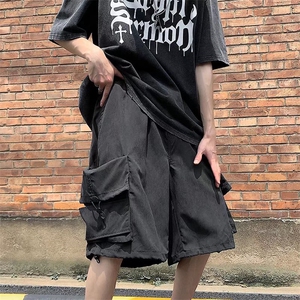 潮牌ins宽松沙滩裤休闲运动裤夏季多口袋工装五分裤 K3421-P35图片