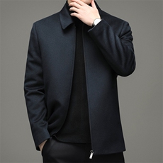 休闲男士羽绒服翻领鹅绒中年男羽绒服外套冬季爸爸装YL6673-P460，男装羽绒服，电商B212（原钱塘6029）