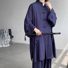 新中式加长款长袖长裤防晒TZ749-特批85上衣特批50裤子特批35，男装防晒衣，电商A059