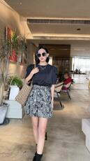 时尚短裤连衣裙，女装连衣裙，迷吉meeggle