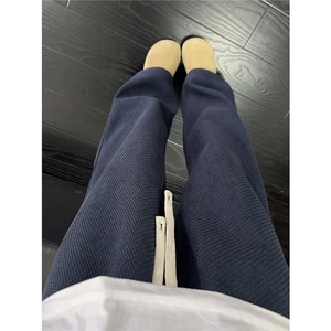 阔腿裤男女春秋季新款显瘦拖地裤子流行宽松直筒休闲裤LC3433-P38图片