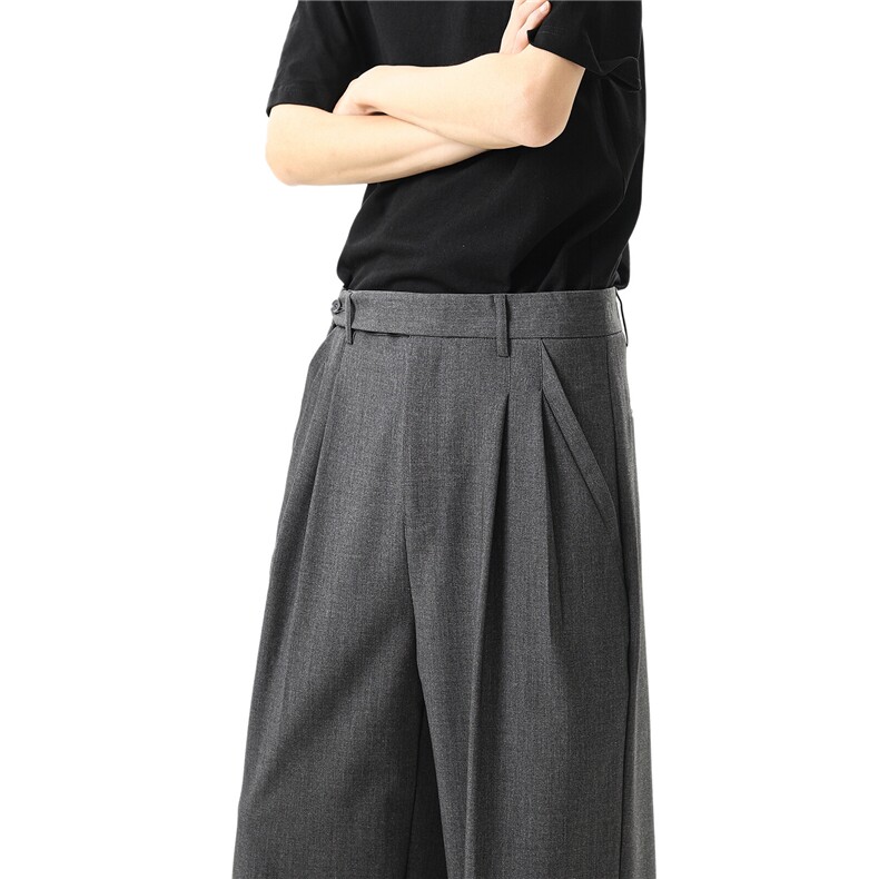 春款现货 A165-K8875-P6589 休闲西裤轻熟风美式垂感西装裤子图片