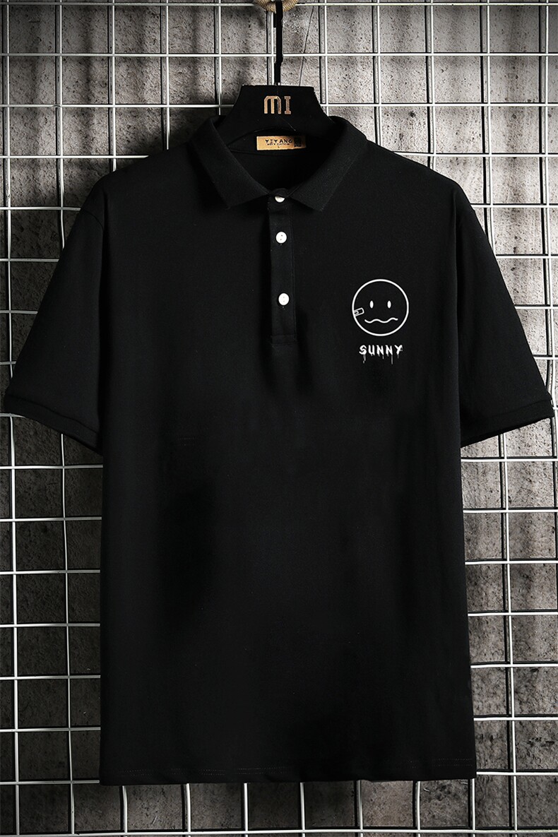 PL57072-P35翻领短袖polo衫男大码胖子半袖t恤男有领保罗衫,男装Polo衫,电商A040A