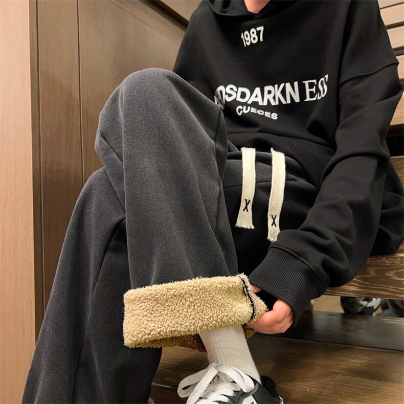 加绒牛仔裤男冬加厚羊羔毛棉裤痞帅高街1001-1-XR8064-P60,男装牛仔裤,星座1001-1