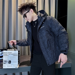 大棉衣冬季潮牌扎染棉袄男社会小伙版型外套袄子8591-P148控188图片