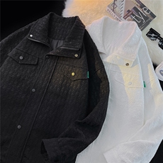 平铺小香风美式牛仔夹克男宽松百搭工装外套JK8740P125控168，男装夹克，星座226-1