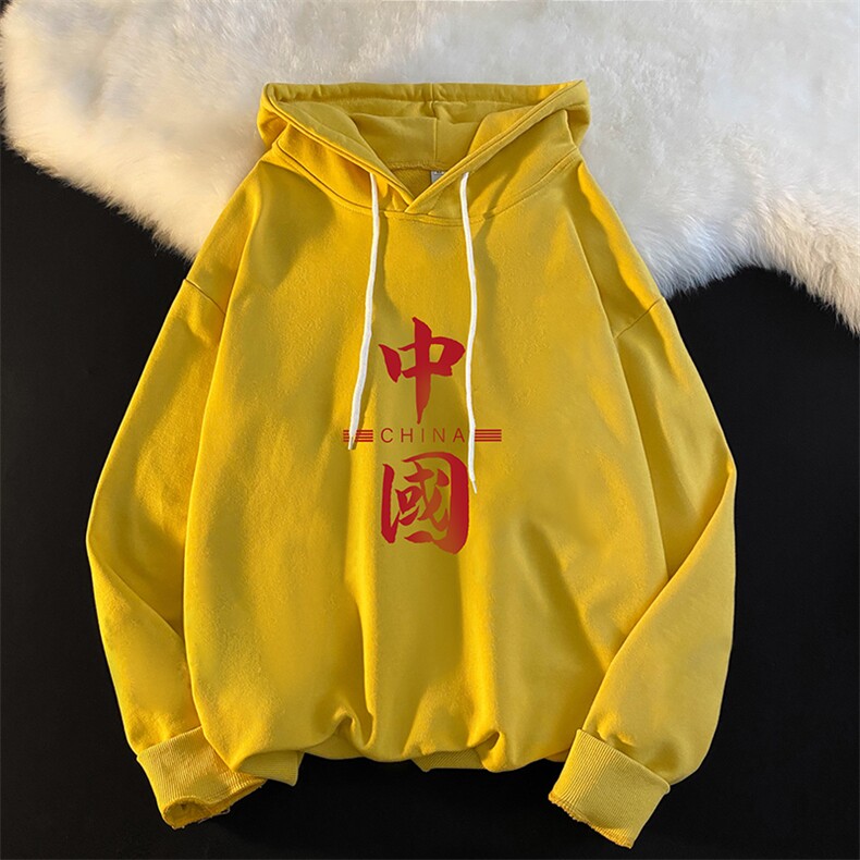 WY2198-P35加绒款-P40纯棉连帽卫衣男大码运动帽衫宽松薄外套男,男装卫衣,电商A040
