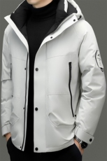 HYD82026新款冬季男士鸭绒羽绒服连帽保暖外套修身大衣，男装羽绒服，电商B360