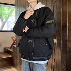 网图2025美式飞行员夹克外套棒球棉服夹克外套A025-GY18020-P78，男装夹克，电商A025