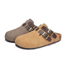 真皮包头拖鞋女2024年夏季新款外穿平底半拖休闲百搭凉拖时尚女鞋，女鞋拖鞋，电商A223