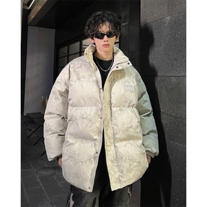 W8212 P120 控168 冬季新款扎染花边刺绣休闲棉服羽绒棉上衣棉衣图片