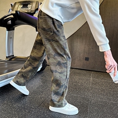 2026春季新款迷彩休闲牛仔裤男士直筒裤弯刀裤社会小伙901N60P58，男装牛仔裤，星座901