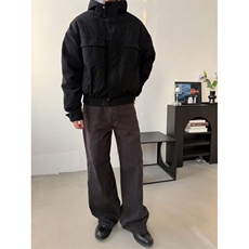 网图狼毛座山雕Bomber水洗帆布廓形夹克保暖街头潮流HWH100-P138，男装夹克，星座514A（原614）