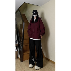 港风大码日系夏季男女情侣款连帽夹克防晒服 XZ213-FS998-P55控78图片