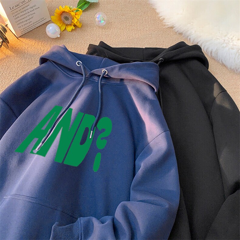 美式复古重磅英文AND网红印花连帽卫衣，男装卫衣，星座310A-4