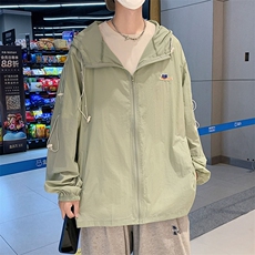连帽防晒衣男士夏季薄款设计感小众外套休闲百搭上衣W3457-P36，男装夹克，星座512-2