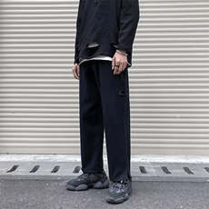 夏季休闲长裤男薄款大码潮牌直筒宽松港风裤子HG01P30，男装休闲裤，星座1116-2