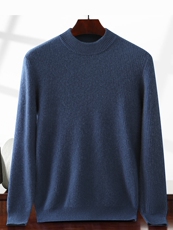 2025年秋季新款男士圆领针织毛衣休闲时尚通勤，男装羊绒套衫，绒创羊绒