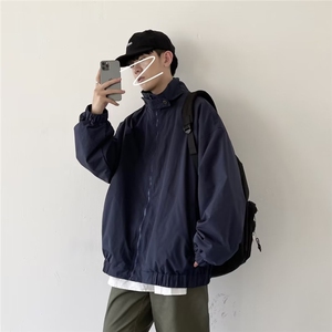 休闲复古棒球服女春秋款炸街百搭情侣原宿宽松工装夹克外套ins潮图片