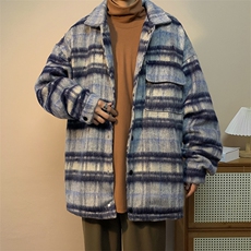 男毛呢冬季加厚港风chic复古韩系潮ins短款情侣外套JK02023-P68，男装夹克，星座308B-1
