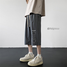 冰丝七分裤男大码速干短裤男五分裤黑地板风格QK72398-P25，男装休闲裤，电商A040