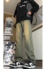 有视频现货抖音牛仔裤男GK11-P55-限价68，男装牛仔裤，星座310A-1