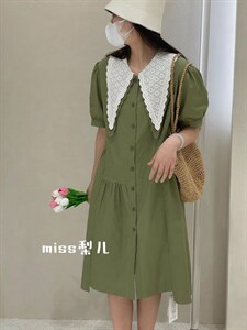 夏季韩版连衣裙,女装连衣裙,Miss 梨儿