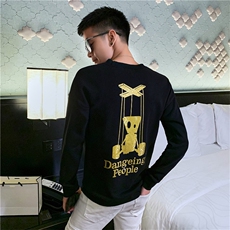 WYQ01/P58控78秋社会小伙痞帅宽松韩版百搭套头休闲打底卫衣男白，男装卫衣，星座102A（原电商D309-1）
