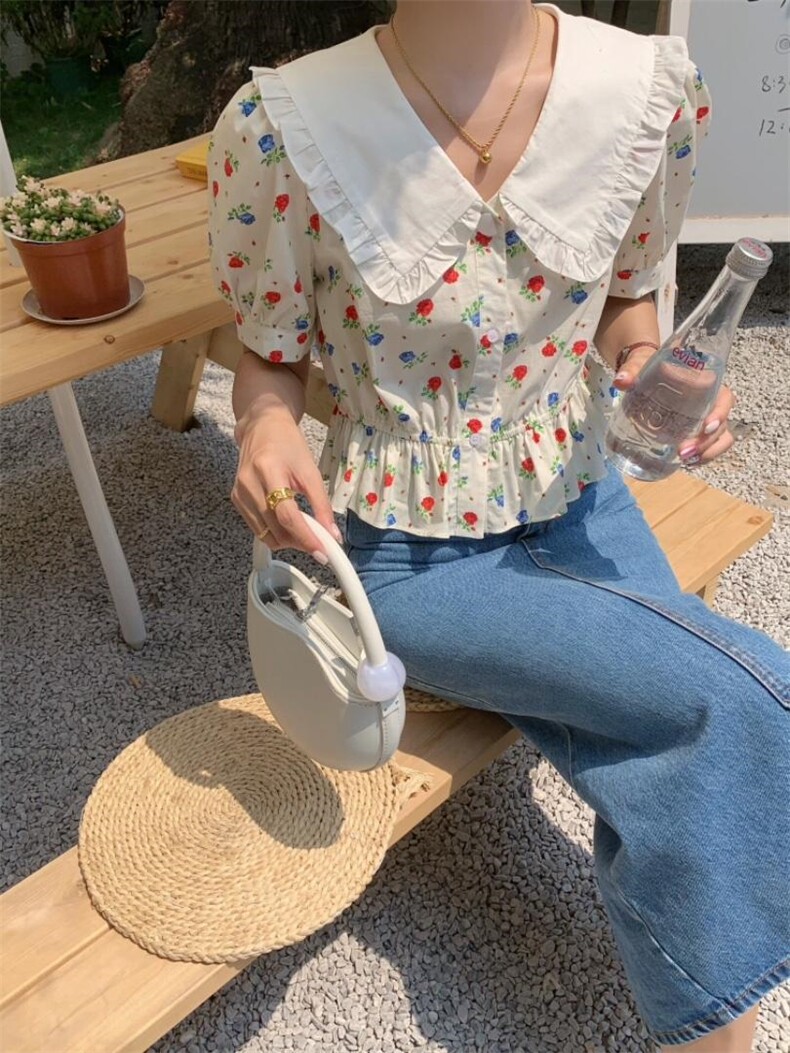 夏季新款韩版韩系甜美小衫，其它，FUMEI赋美