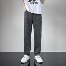 牛仔裤男韩版潮流高街帅气做旧2023秋夏季ins直筒长裤RK891-P33，男装牛仔裤，星座412-3