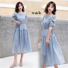 2026夏装新款V领时尚潮流中长款纯色连衣裙收腰连衣裙,女装连衣裙,兰菲阁,浙宝-杭派风 2026夏装新款V领时尚潮流中长款纯色连衣裙收腰连衣裙,女装连衣裙,兰菲阁,浙宝-杭派风