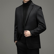 DJ8280钱塘2020-3冬季厚款商务休闲中年男士毛呢西服货稳P358，男装西服，钱塘207-3