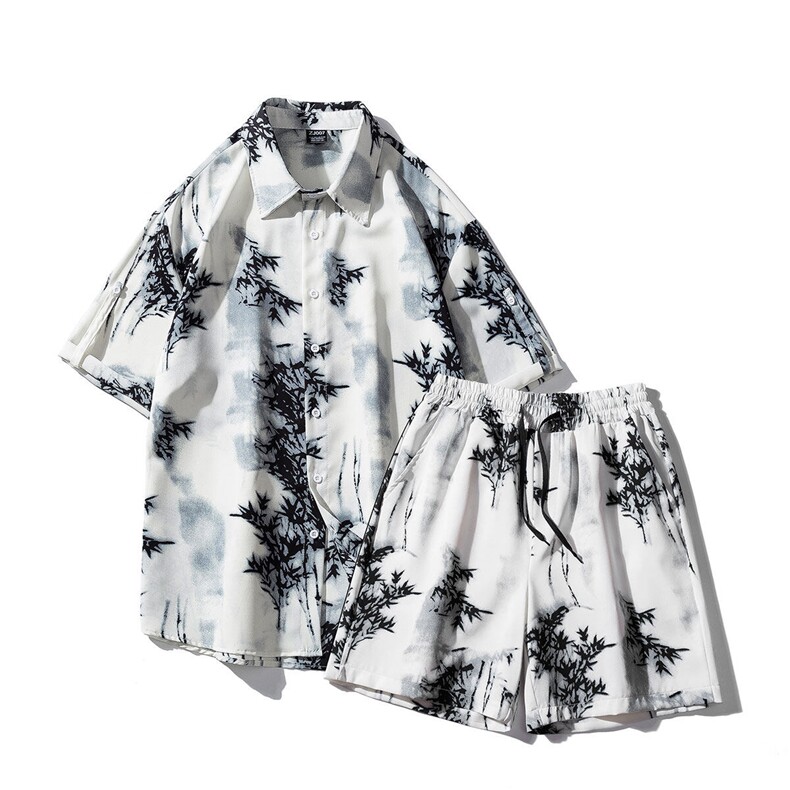 1短衬CS77033特P25DK77055特P18无差价套装TZ77066特P43大码M-5XL，男装休闲套装，星座226-2