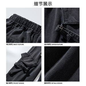 美式复古情侣宽松牛仔裤舒适休闲版型潮流复古牛仔裤K431P65控89图片