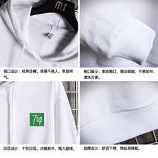WY2058-P40纯棉连帽卫衣男大码运动帽衫宽松薄外套网格挂拍，男装卫衣，电商A040A