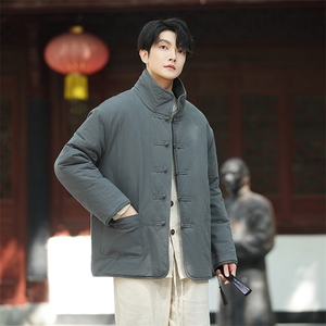 风棉衣2025复古唐装外套男款冬季加厚保暖棉服1217-p138图片