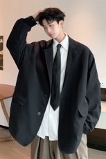 8XL-M特大码2024秋季外套男西装男oversize加大码夹克XZ701，男装西服，电商D206-1