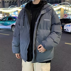 假两件棉衣男款冬季羽绒棉服男生情侣连帽棉袄子MY8088/P90，男装棉衣，星座506