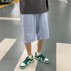 D093-P35控48小众美式复古篮球裤子大码高街潮ins五分裤，男装牛仔裤，星座116