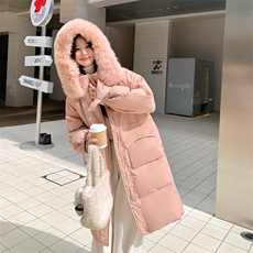 新款已出货韩版粉色羽绒服90白鸭绒2C123-Z1006-P255-K380，女装羽绒服，2C123