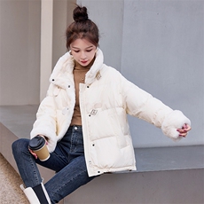 2023冬装新款时尚纯色简约羽绒服上衣，女装羽绒服，韩宇舍