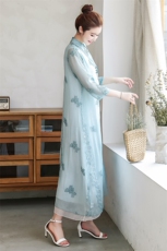 2021夏季新款简约显瘦刺绣连衣裙套装，女装套装/套裙，韩宇舍