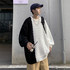 毛衣男韩版潮流宽松针织衫冬季ins港风慵懒线衣外套MY09115-P45，男装针织衫/毛衣，星座308B-1