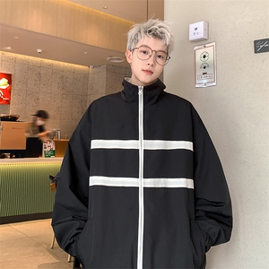 港风美式潮牌宽松百搭刺绣双面穿夹克男女 XZ213-JK8865-P98控128图片