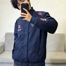 2026美式男款夹克衫摩托车赛车风保暖防风衣秋冬季户外防水外套，男装夹克，星座506A